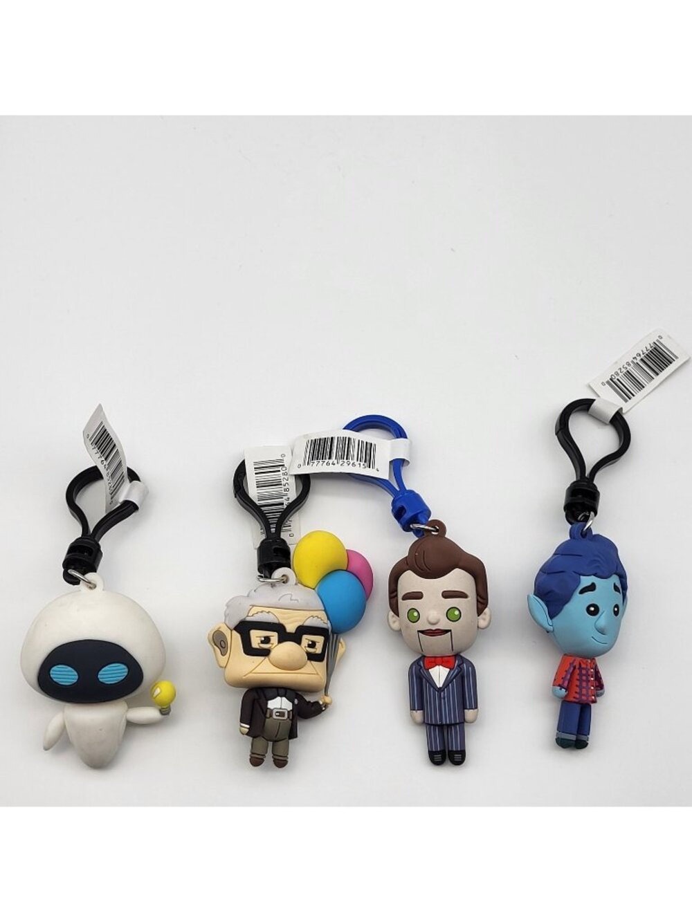 Pixar Disney 3D keychain lot UP Onward Toy Story Walle Bag clips lot of 4
